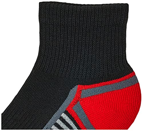 FRUIT OF THE LOOM جوارب كاجوال نصف مبطن من فواكه النسيج للأولاد 6 أزواج، مجموعة رمادية، 9-11 أمريكي - Image 3