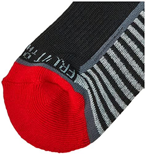 FRUIT OF THE LOOM جوارب كاجوال نصف مبطن من فواكه النسيج للأولاد 6 أزواج، مجموعة رمادية، 9-11 أمريكي - Image 2