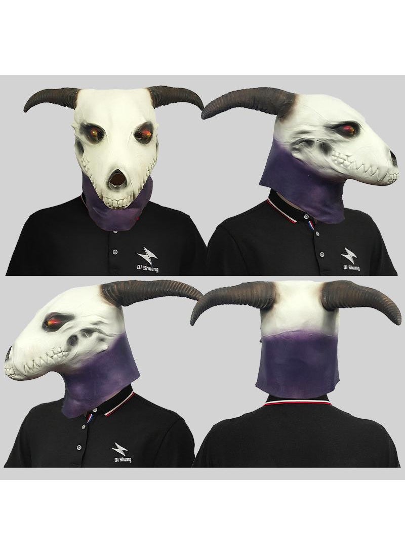 Y&D Scary Sheep Head Cover Mask Children Adult Costume Props For Comic Con Party Masquerade  - Image 3