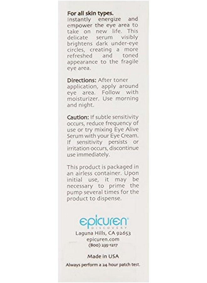 epicuren DISCOVERY Eye Alive Serum 0.5 Oz.  - Image 3