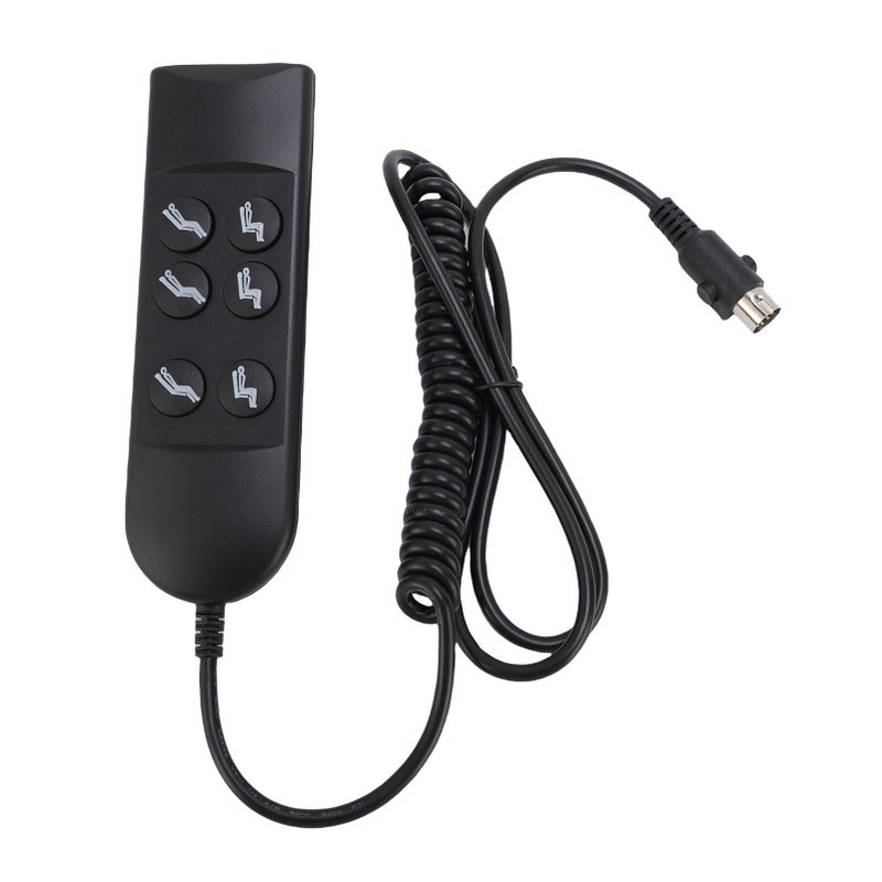 Lift Chair Controller 6 Keys Power Lift Sofa Chair Hand Control with 5 Pin Connector for 2 Motor Electric Recliner - Image 1