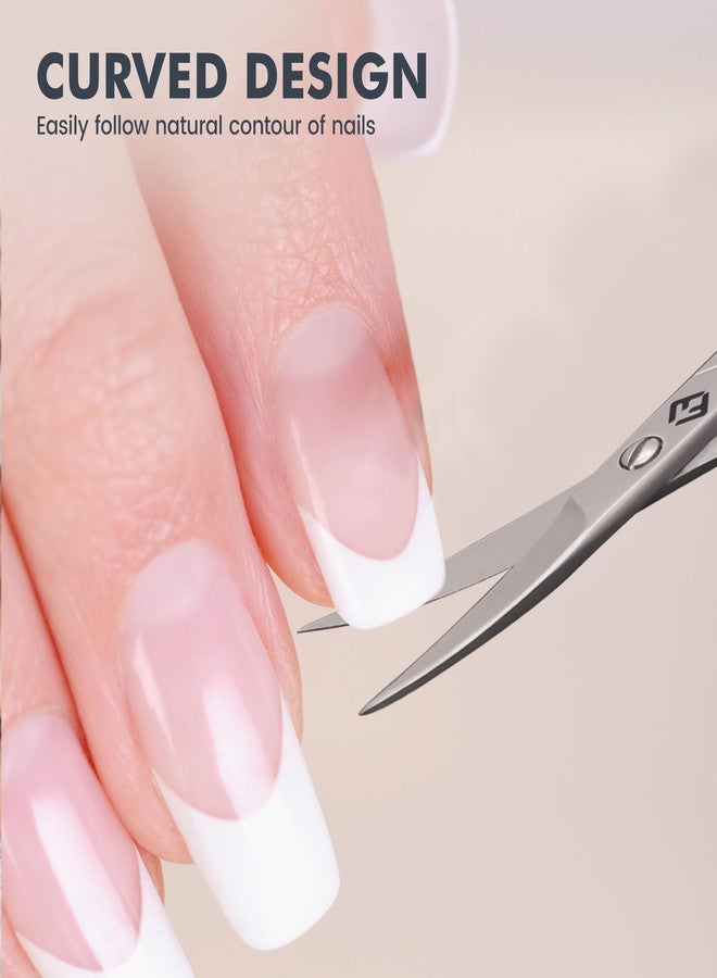 FABINOC Curved Nail Scissors for Women & Men – German Quality Stainless Steel – Small Manicure Pedicure Scissors for Fingernail, Toe Nail, Eyebrows & Mustache - Image 5