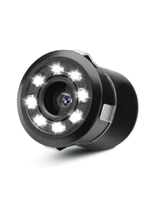 myTVS Car Rear View Camera with HD Night Vision| Waterproof Car Parking Camera | Automotive Parking Assistance with 8 LED Lights RC-71