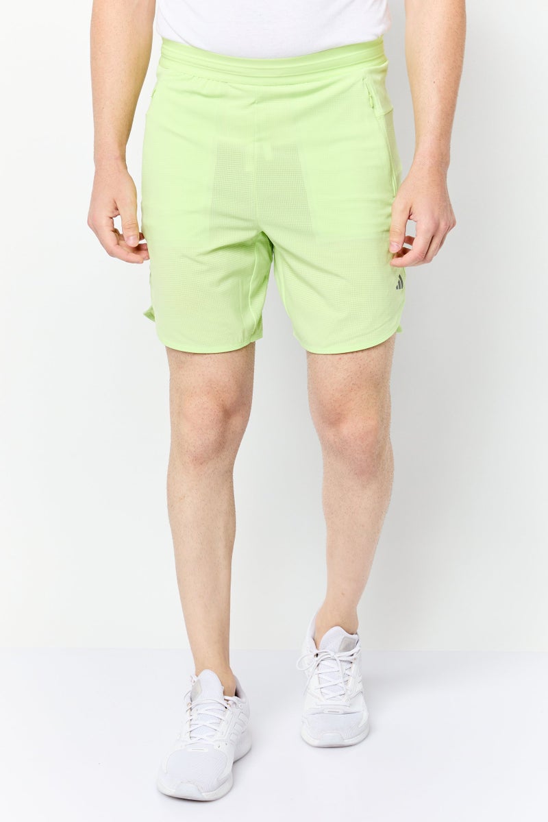 Adidas Men Sportswear Fit 7 Inseam Training Shorts, Lime Green  - Image 1