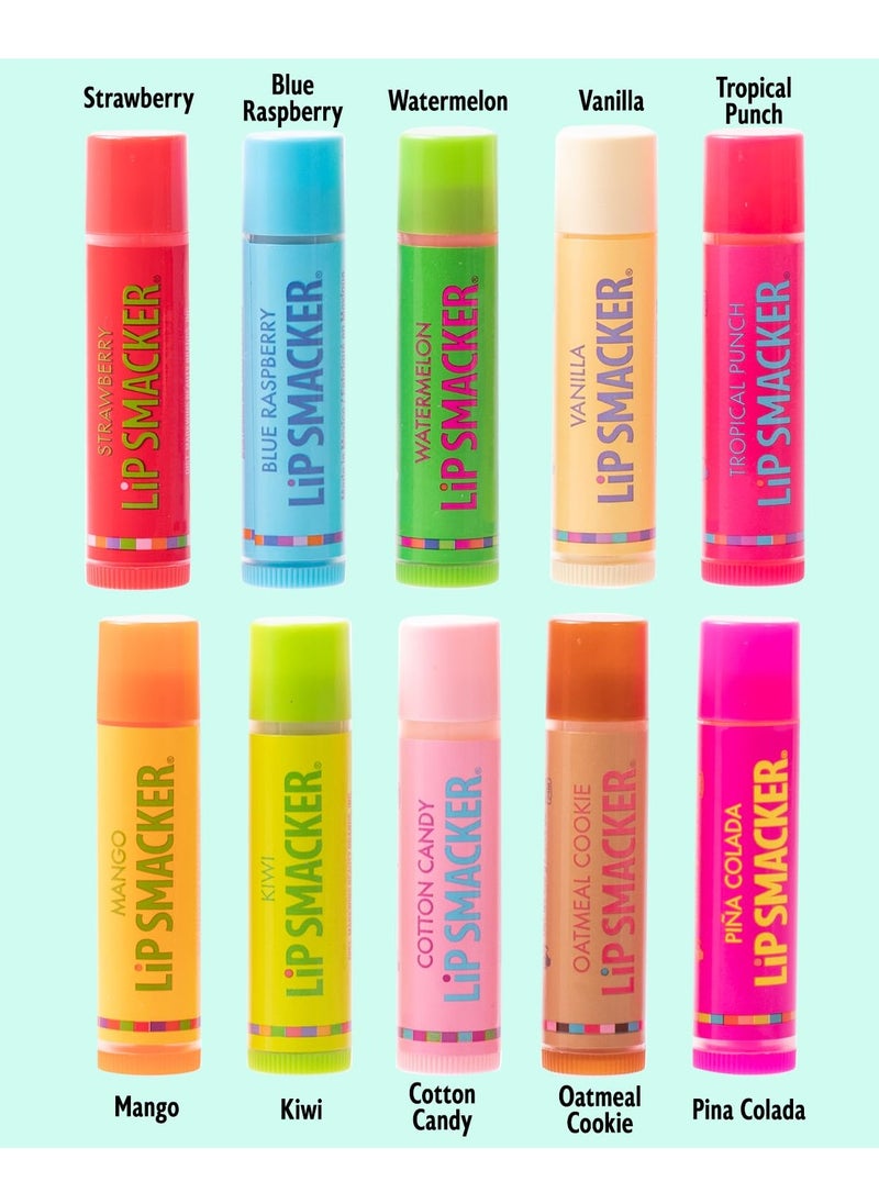 Lip Smacker Lip Smacker Original & Best Party Pack - 10 Moisturizing Lip Balms, Classic Flavors, Hydrating & Protecting - Cruelty-Free- Oatmeal Cookie  - Image 2