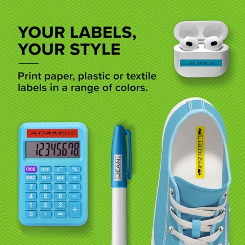 LetraTag 200B Bluetooth Label Maker Value Pack Compact Label Printer Connects Through Bluetooth Wireless Technology to iOS and Android Includes 3 Assorted Label Tapes - Image 4