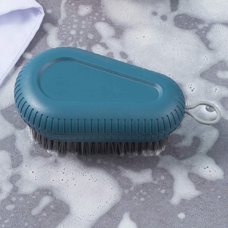 P-Plus International P-PLUS INTERNATIONAL Plastic Scrub Brush, Quality Soft Laundry Clothes Shoes Scrubbing Brush, Easy To Grip Household Cleaning Brushes (Blue, Pack Of 1) - Image 4