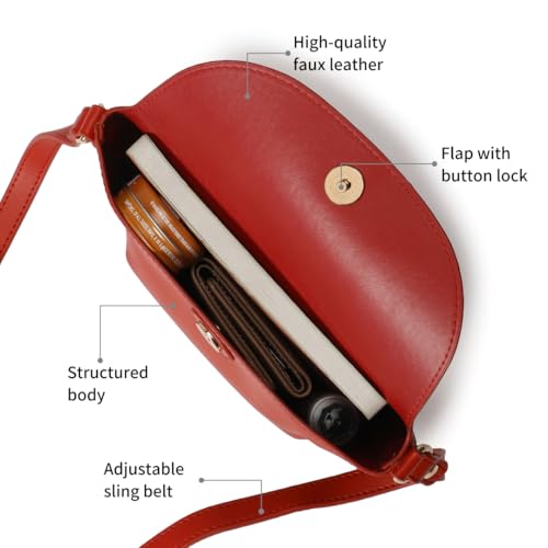 Fastrack Catch Me If You Can Sling Bag for Women | Small Size with Flap and Button Lock, Adjustable Strap | Stylish, Functional Sling Bag for On-the-Go - Image 3
