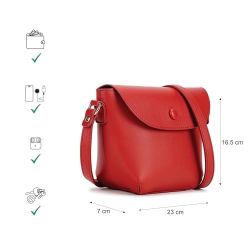 Fastrack Catch Me If You Can Sling Bag for Women | Small Size with Flap and Button Lock, Adjustable Strap | Stylish, Functional Sling Bag for On-the-Go - Image 4