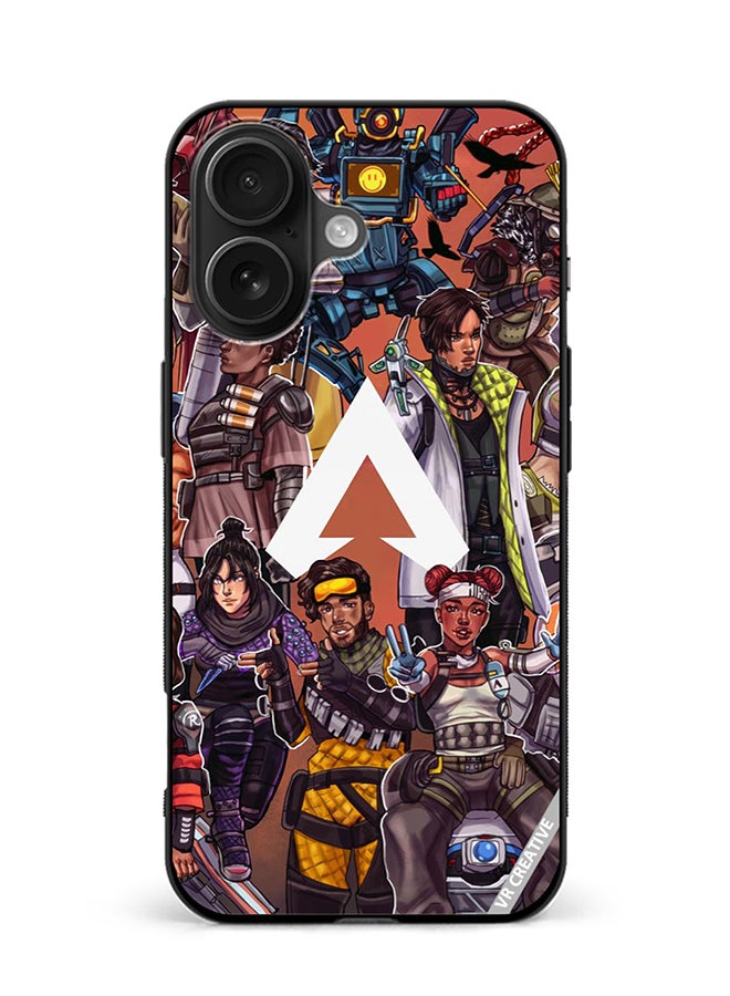 VR CREATIVE Protective Case Cover For Apple iPhone 16 Plus Apex Legends Whole Team Design Multicolour