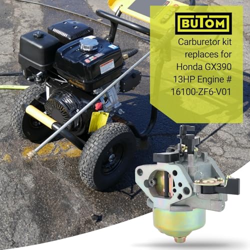 Butom GX390 Carburetor for Honda GX340 13 HP 13HP 11HP GX 390 Engine Replace 16100-ZF6-V01 with Fuel Filter Gasket - Image 2