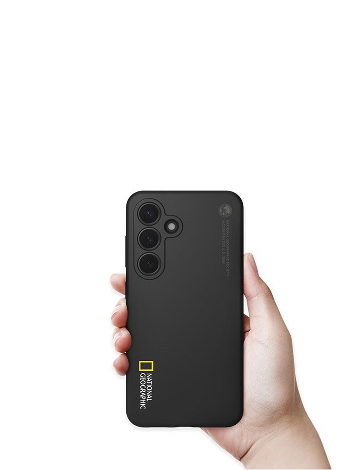 NATIONAL GEOGRAPHIC حافظة سيليكون من ناشيونال جيوغرافيك V2 لجالاكسي S25 ألترا - أسود - Image 2