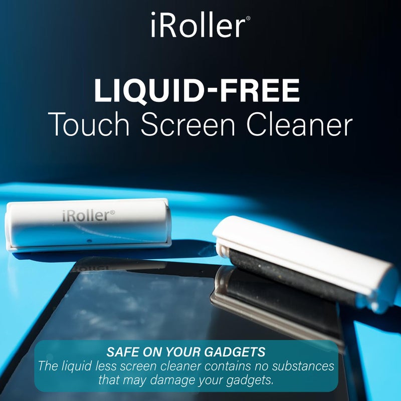 iRoller Screen Cleaner by iRoller - No Need for Spray or Wipes - Liquid Free iPad Screen Cleaner Roller Tool - Washable & Reusable - Phone Screen Cleaner Ideal for iPhone, Laptop, Computer Touchscreen - 3.5" - Image 5