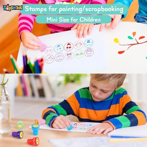 Toyshine 30 pcs Emoji Stamps for Children Self-Inking Stamp for Party Gifts for Children Thank You Party Gift for Boys Girls - Image 4