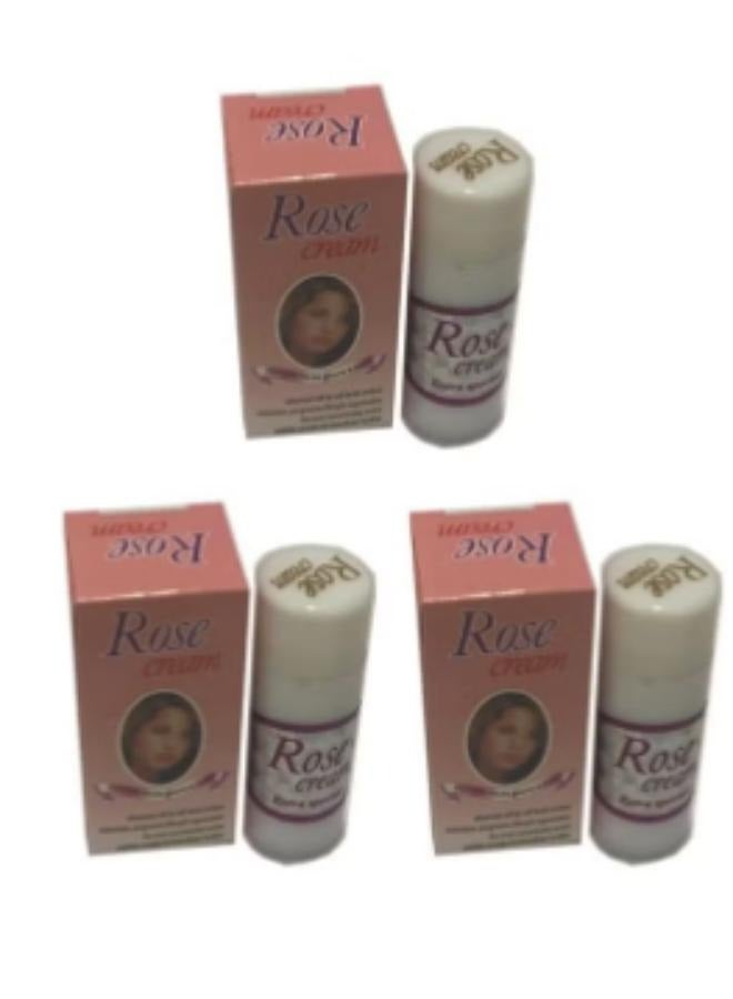 Generic 3 PCS of Rose Beauty Cream, skin whitening cream and removing dark spots, 12 grams  - Image 1