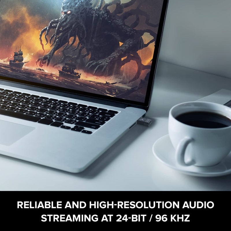 Creative BT-W5 Smart Bluetooth 5.3 Audio Transmitter with aptX Adaptive, High-Resolution 24-bit / 96 kHz Audio, Device-Switching Function, Works with PC/Mac/Gaming Consoles - Image 3