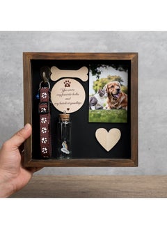 Rustic Shadow Box Pet Memorial Picture Frame with Collar Holder Wooden Rainbow Bridge Dog Hair Bottle Sympathy Keepsake Gifts for Loss of Dog Cat Passed Away Remembrance Display Case SD-PET4-NAU - pzsku/Z152A5BB8A1983095BD0DZ/45/_/1737031513/d6a9b202-8535-4e0a-a252-fb349e8b5cc0