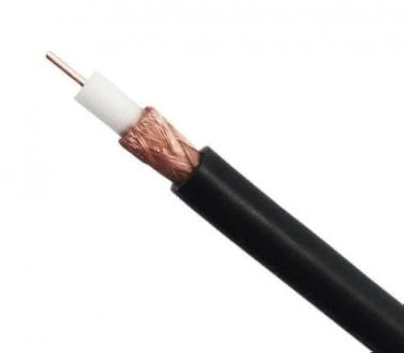 Dish Roll Coaxial Cable for Satellite and Receivers Connection Black (60Yd/54.5Meter-Cable) - Image 2