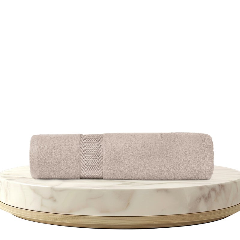 Rest 1PC Bath Towel 100% Cotton 70x140 cm  , 27x55 inches Extra Large Taupe 1PC Bath Towel Soft and High Absorbent Super Soft Quality Towel - Image 1