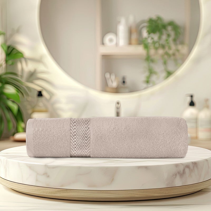 Rest 1PC Bath Towel 100% Cotton 70x140 cm  , 27x55 inches Extra Large Taupe 1PC Bath Towel Soft and High Absorbent Super Soft Quality Towel - Image 2