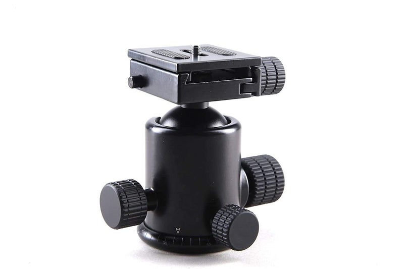 Powerpak BH-25 Ball Head | Payload 8K | with Quick Release Plate | for Tripod, Monopod, Slider | DSLR/SLR Camera, Video Camera | 360 Degree Fluid Rotation Tripod Ball Head (Black) - Image 2