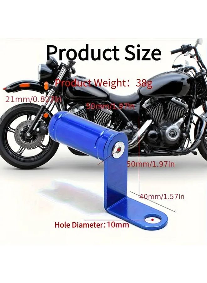 Blue Aluminum Alloy Rearview Extension Bracket for Electric Vehicles Motorcycles Scooters - Image 2