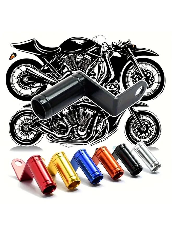 Blue Aluminum Alloy Rearview Extension Bracket for Electric Vehicles Motorcycles Scooters - Image 1