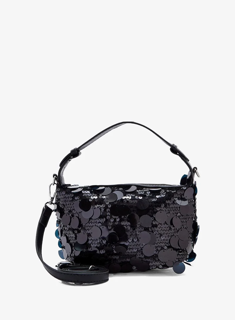 Ginger Boutique Sequined Satchel Bag