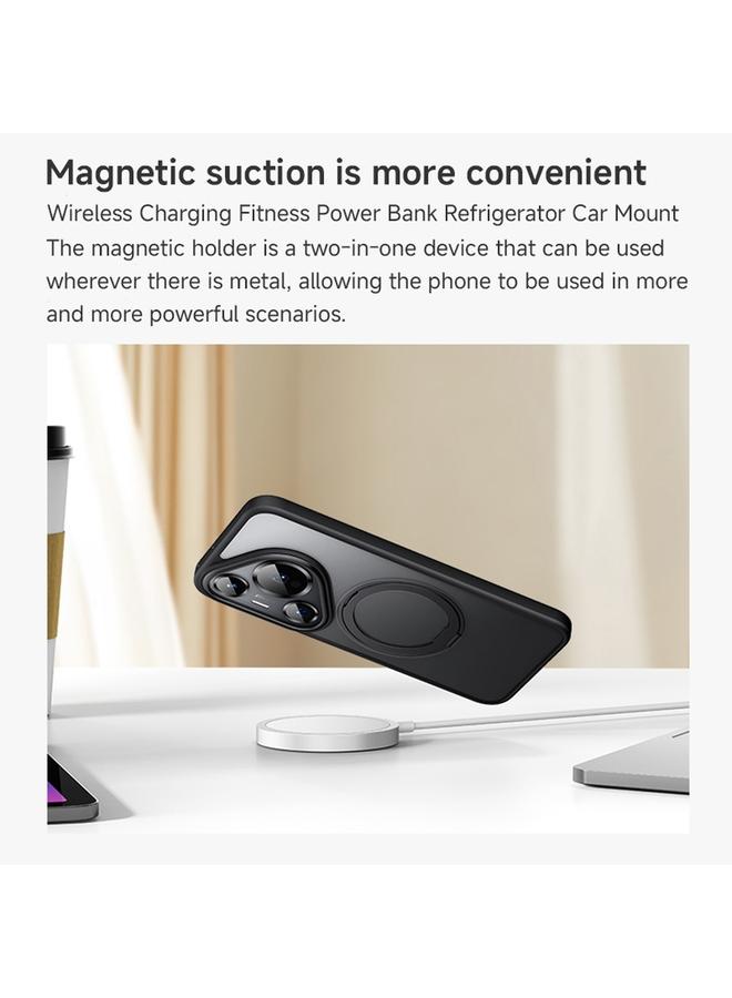 زبون جراب لهاتف Huawei Pura 70 Pro، جراب مغناطيسي دوار 360 درجة، مقاوم للصدمات، تغطية كاملة - Image 4