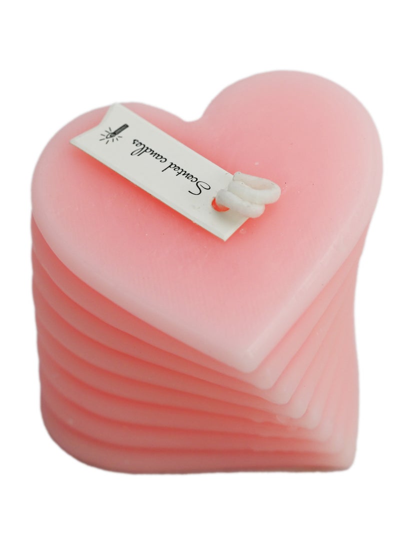 Heart Shaped Scented Candle White Peach, Fruit Candles Scented for Heart Day Gift, Birthday Candles, Yuletide Candles, Candles for small Gift Sets for Women , Heart candles  - Image 2