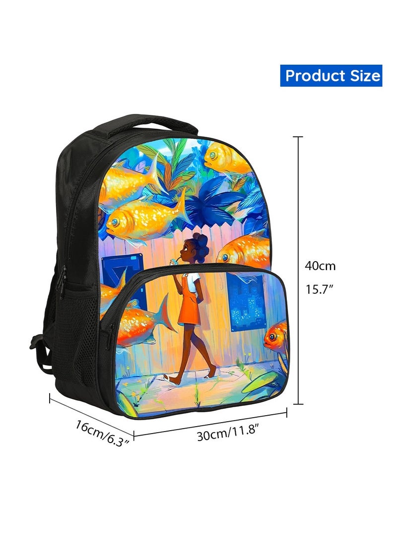 General - New Universe Robot Backpack Astro Bot Printed Primary and Secondary School Students 40cm Sticker Bag School Bag Suitable for Children aged 5 to 13 School Bag Backpack - Image 1
