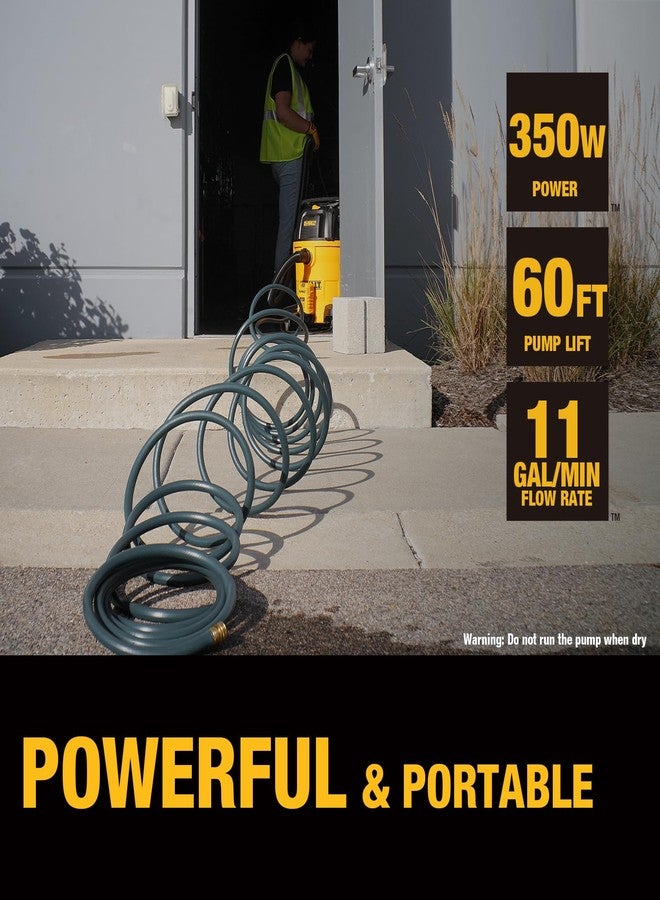 DEWALT Wet Dry Vac External Pump DXVPA101, Shop Vac Accessory for Hard to Reach Areas, 60 Ft Lift, 11 Gal/Min Flow, 19 Ft Cord - Image 2