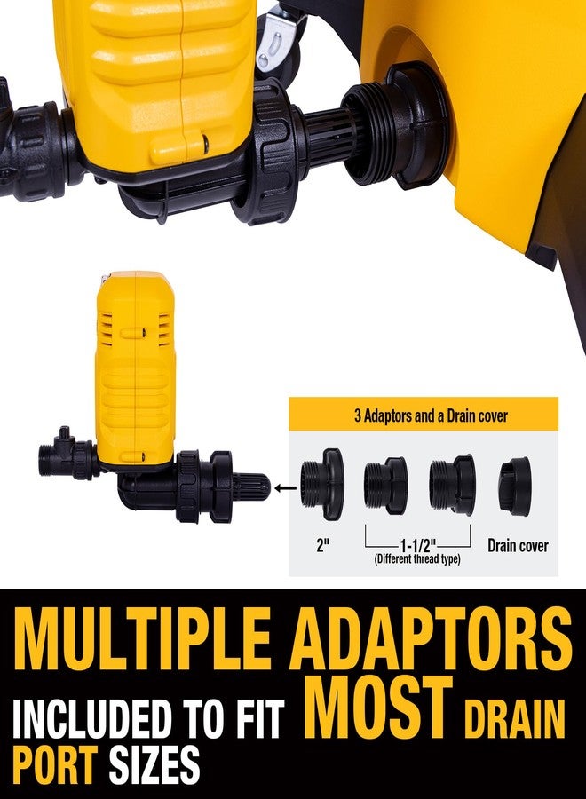 DEWALT Wet Dry Vac External Pump DXVPA101, Shop Vac Accessory for Hard to Reach Areas, 60 Ft Lift, 11 Gal/Min Flow, 19 Ft Cord - Image 4