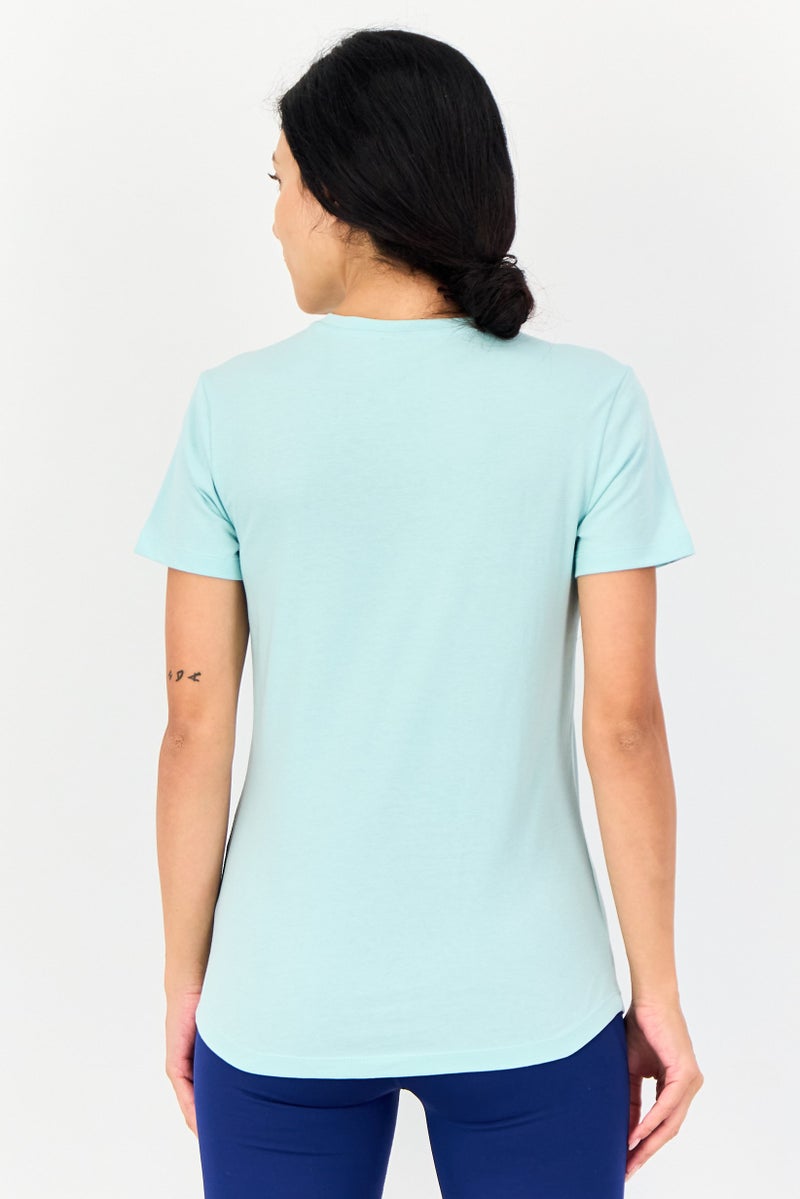 PUMA Women Regular Fit Short Sleeves Outdoor T-Shirt, Light Blue - Image 3
