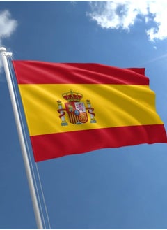 Vitacelli SPAIN Flag National Day Durable Long Lasting For Outdoor And Indoor Use For Building Home And Car Decoration 150X90CM  - Image 1