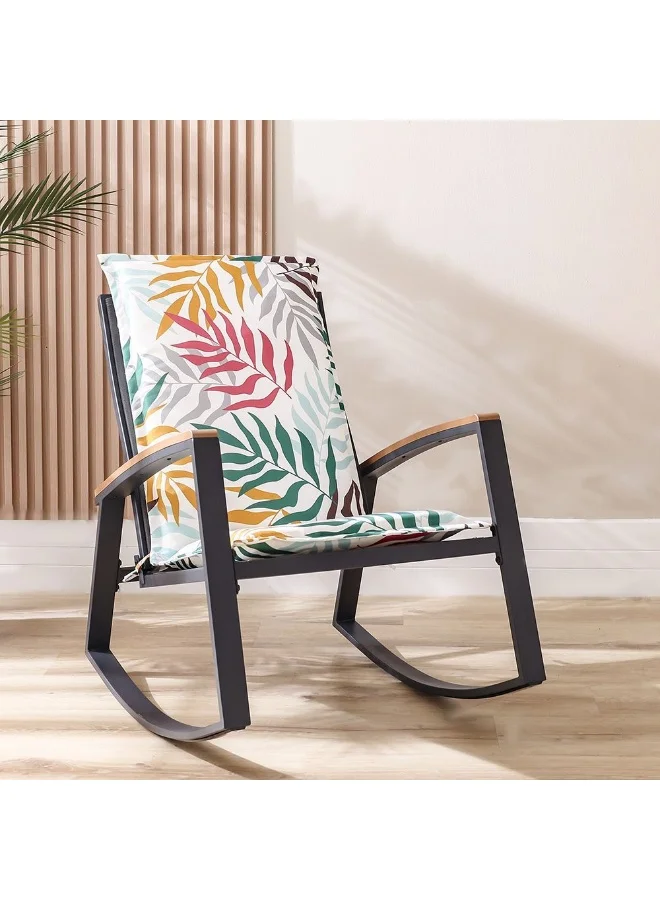دانوب هوم High Back Cushion | Patio Throw Pillow Garden Farmhouse Decor | Decorative Cushion For Outdoor Seating Chair Sofa Swing Gazebo 115X47X4cm (Flap to Flap:120x50x4cm)-Print torresiana