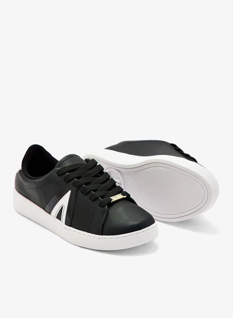 VIZZANO Black/White Comfort Women’s Sneakers – Lace-Up Ladies Sneakers & Casual Sneakers for Girls for Women | Best Price UAE