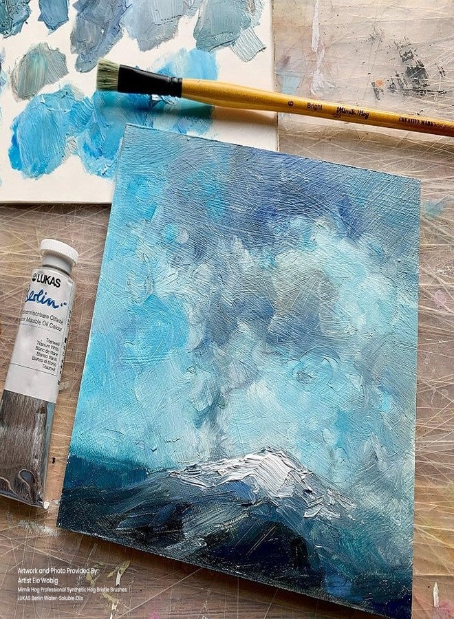 Creative Mark Mimik Hog Professional Synthetic Hog Bristle Paint Brush - Try-Me Set of 4 - Image 3