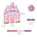 Ipalmay Princess Castle Pinata Cute Pink Castle Pinata with Blindfold and Bat for Girls Birthday Baby Shower Cinco De Mayo Mexican Fiesta Events Girls Childrens Day Princess Themed Party Favors - Image 4