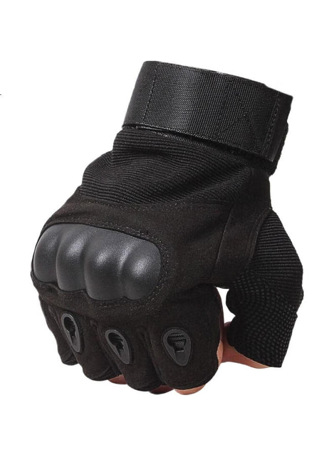 Lac Tactical Fingerless Gloves For Men, Combat Sports Hard Shell Protective Non-Slip Outdoor Cycling Gloves Motorcycle Gloves M - Image 3