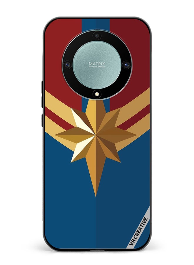 VR CREATIVE Protective Case Cover For Honor X9b Captain Marvel Logo Design Multicolour - Image 1