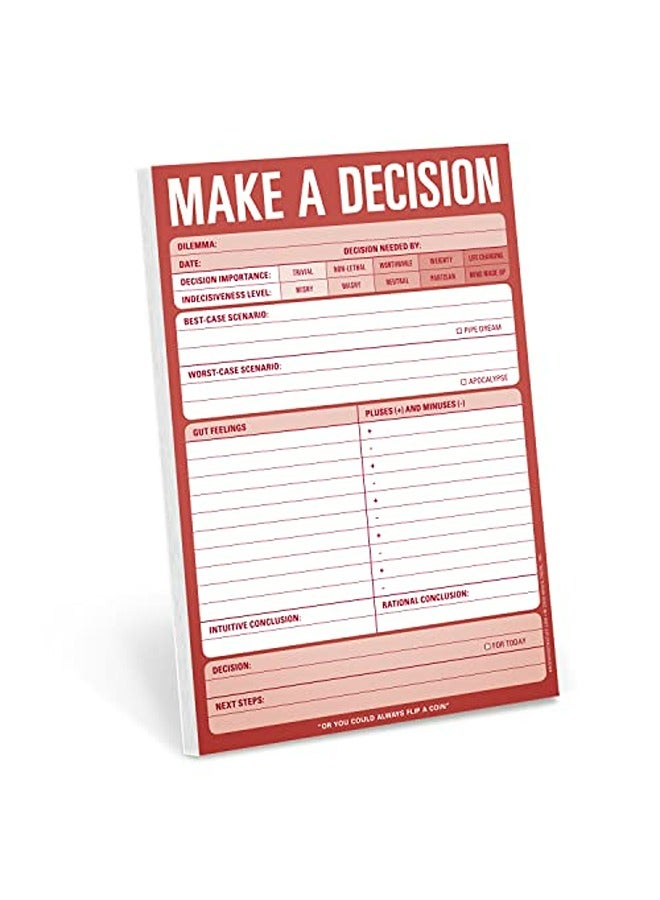 Knock Knock Pads Make A Decision Pad By Knock Knock Books Paperback