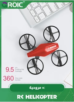 GROIC Mini Drone for Kids and Beginners RC Nano Quadcopter Indoor Small Helicopter Plane with Auto Hovering, 3D Flips, Headless Mode and Batteries, Great Gift Toy for Boys and Girls, Red  - Image 4