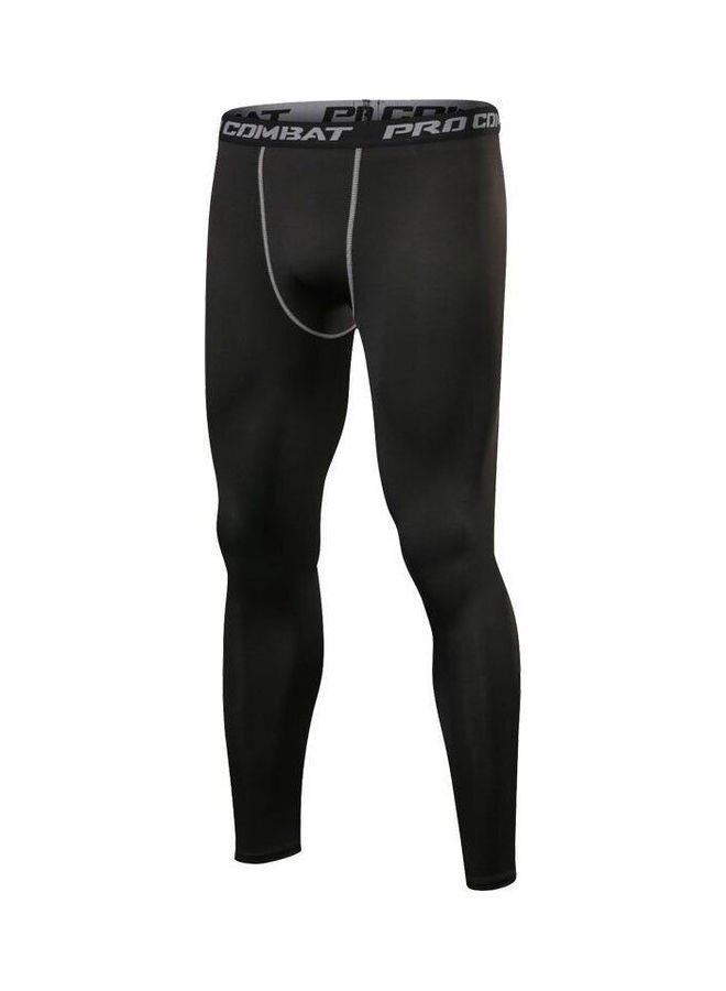 Beone Quick Dry Compression Pants for Men,Black,L - Image 1