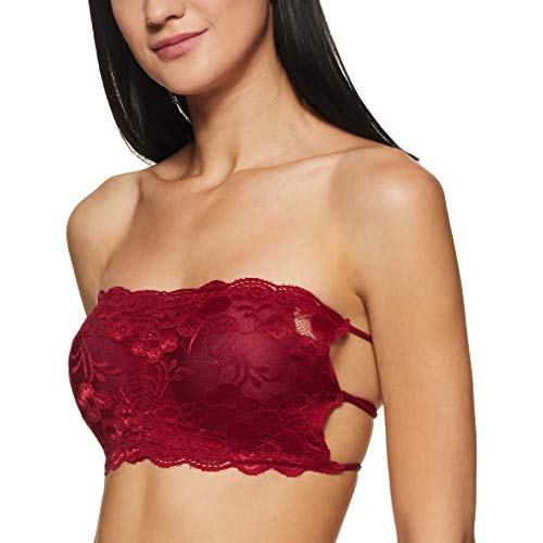 Fabme Women's Cotton Seamless Padded Non Wired Bra (BR0262, Maroon_Free Size) - Image 2