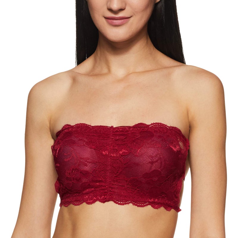 Fabme Women's Cotton Seamless Padded Non Wired Bra (BR0262, Maroon_Free Size) - Image 3