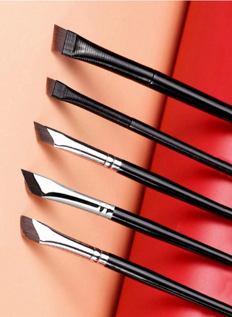 مجموعة فرش الآيلاينر الدقيقة 5 قطع – فرش زاوية وأطراف دقيقة للحصول على تحديد مثالي للعيون - Image 2