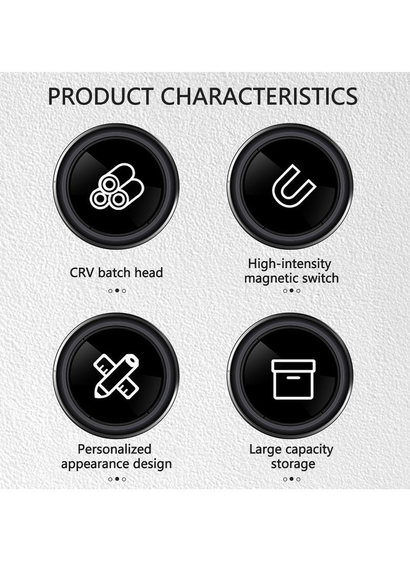 كينجس دون 126 في 1 متعددة الوظائف الدقة مفك مجموعة المغناطيسي بت أداة إصلاح عدة الهاتف المحمول ووتش مفك الكمبيوتر ( أسود ) - Image 4
