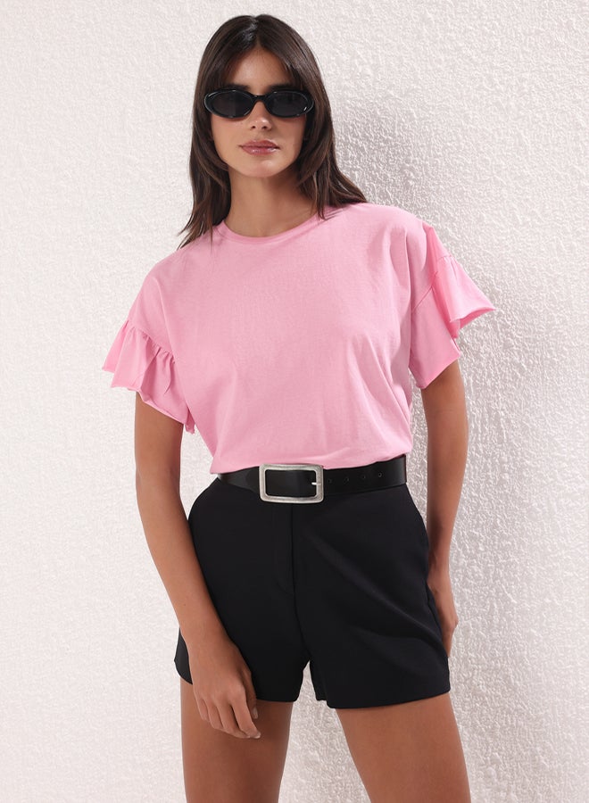 trendyol Women Pink T-shirt - Image 1