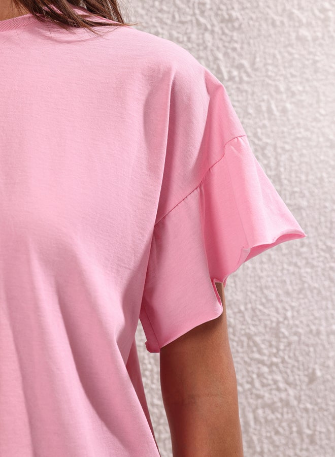 trendyol Women Pink T-shirt - Image 3